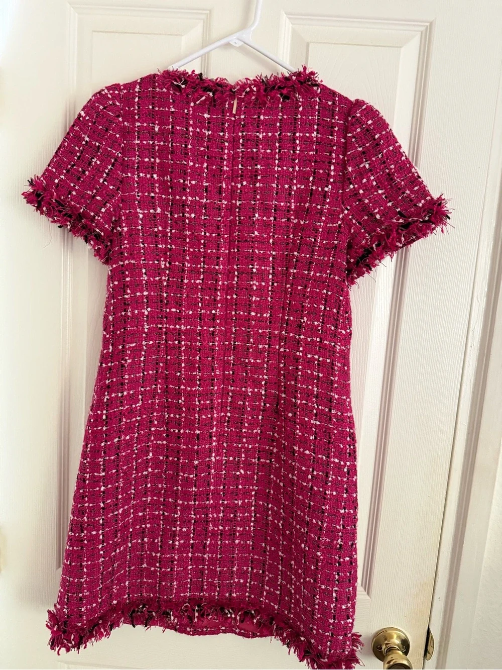 kate spade Festival Pink Tweed Mini Dress-Sz 2 - Picture 5 of 5
